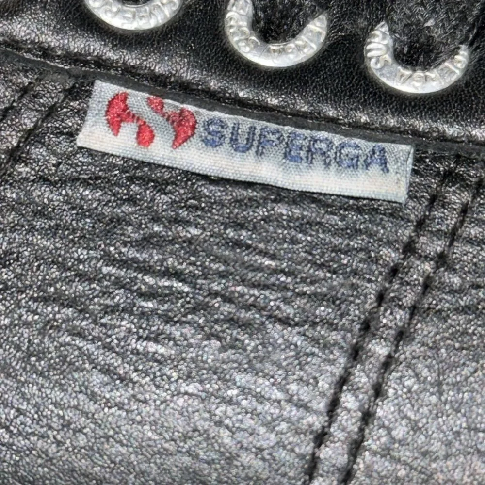 SUPER GA leather sneakers- size 41/9.5‎